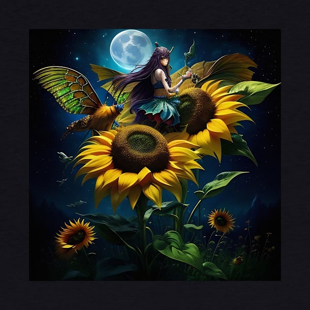 Sunflower Moon Fairy Manifest by karissabest